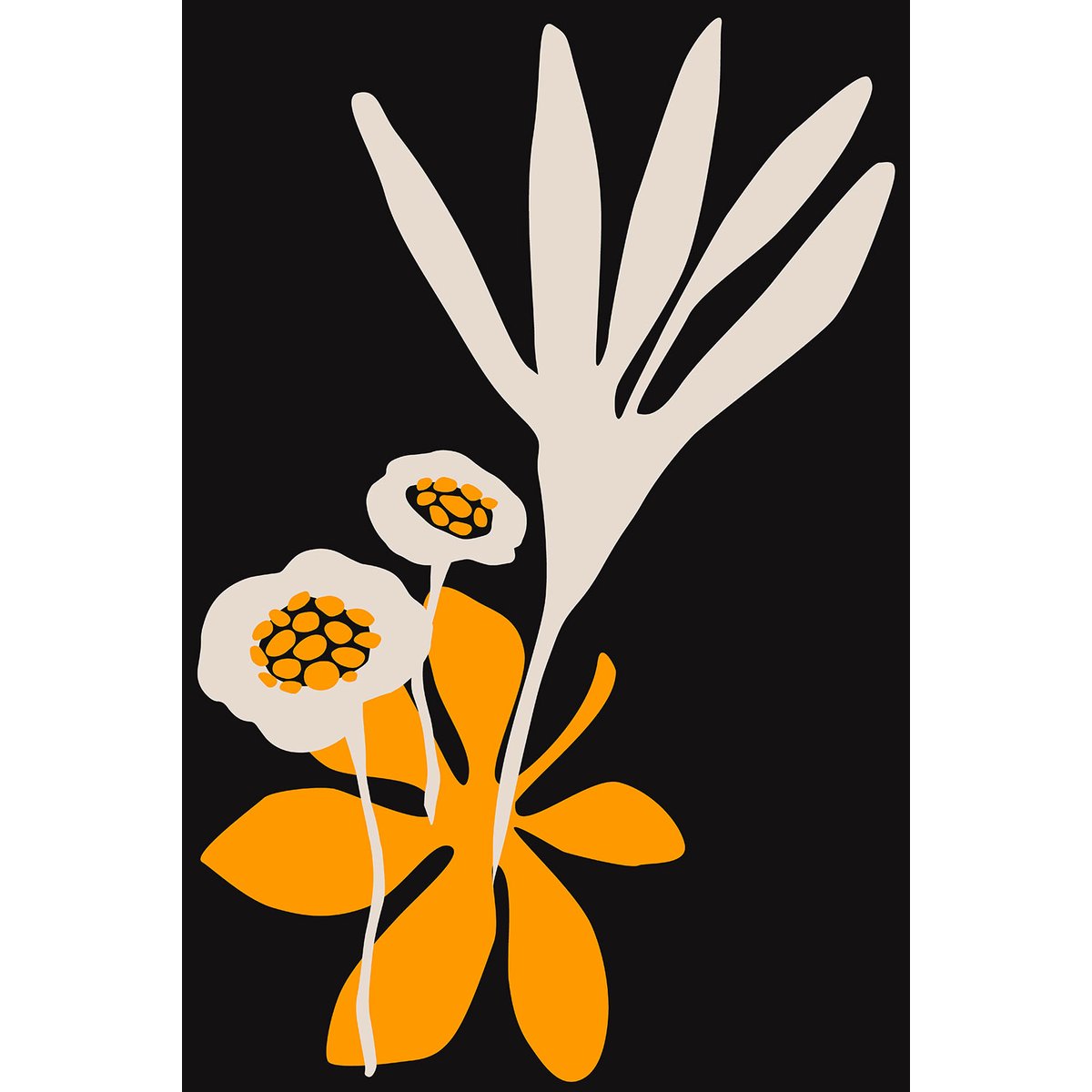 Tableau fleurs colchiques tableau alu dibond, HEXOA