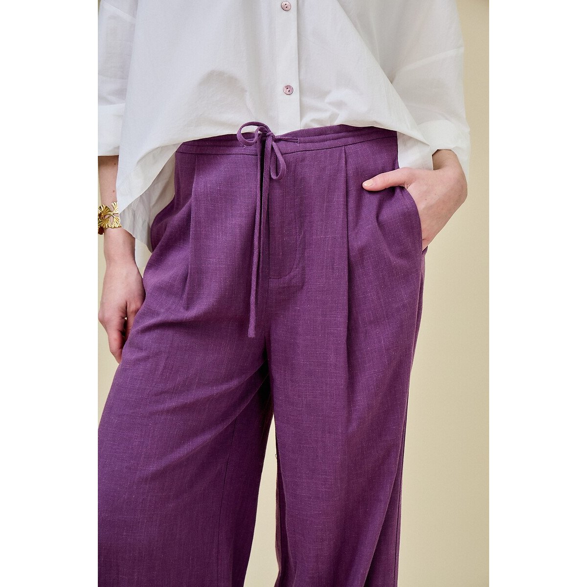 Wide Leg Trousers For Suits purple, SEE U SOON