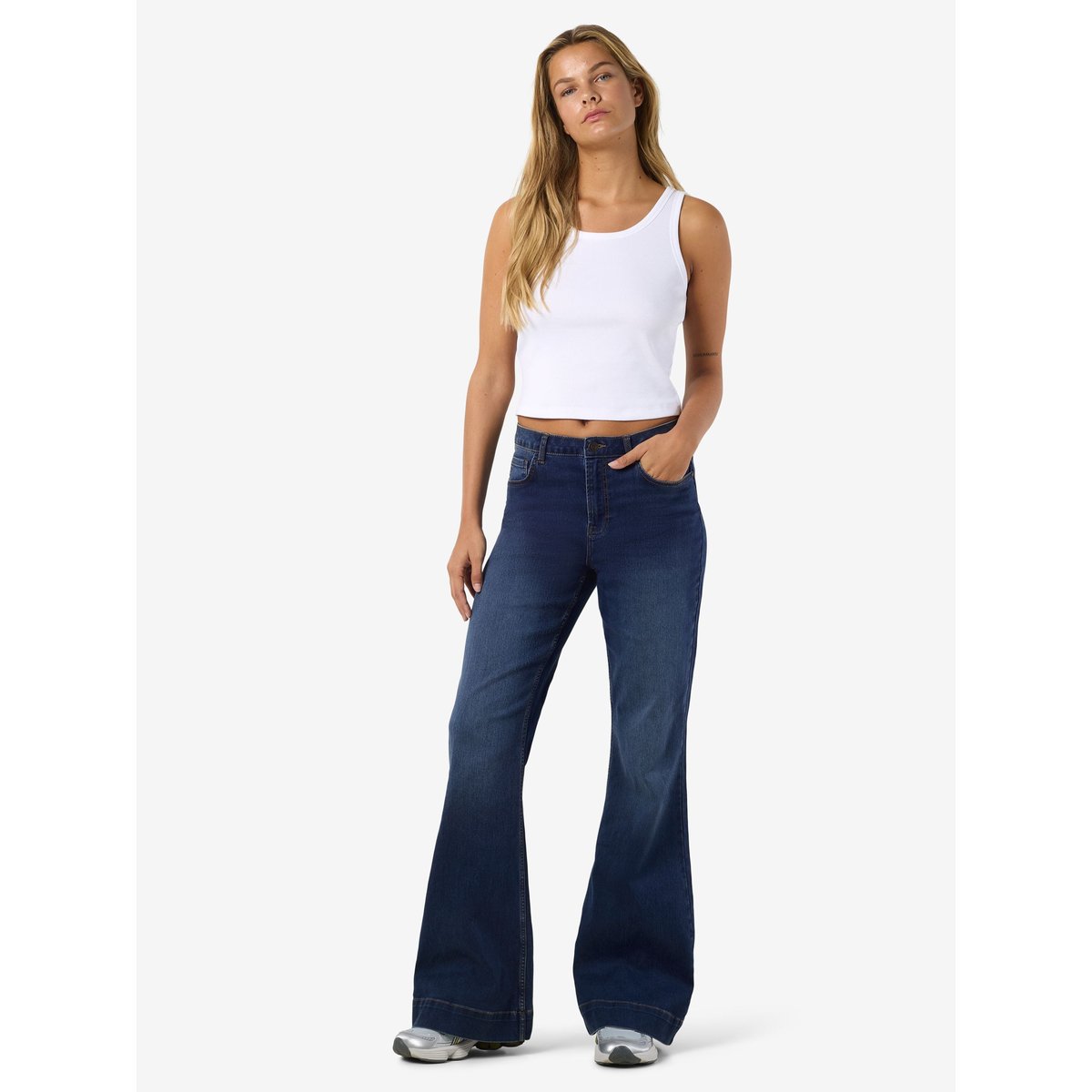 Jean Évasé medium blue denim, NOISY MAY