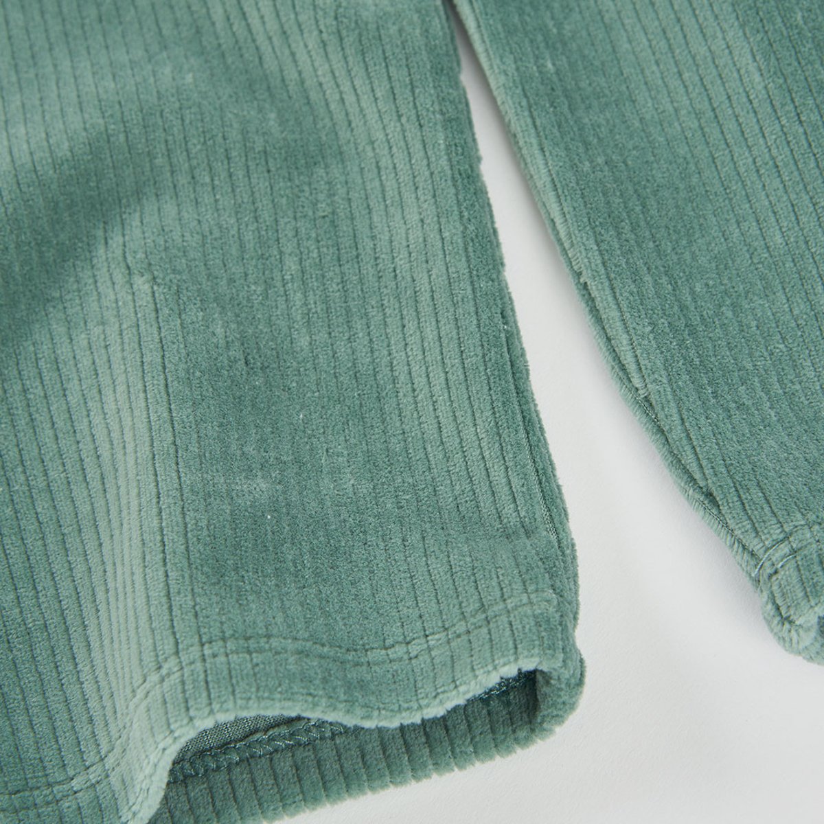 Pantalon fille velours côtelé vert, BOBOLI