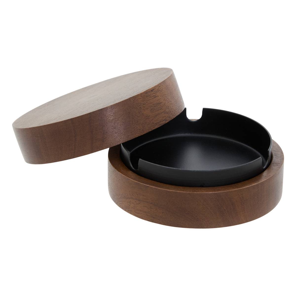 Cendrier en acacia NYERO marron, ATMOSPHERA