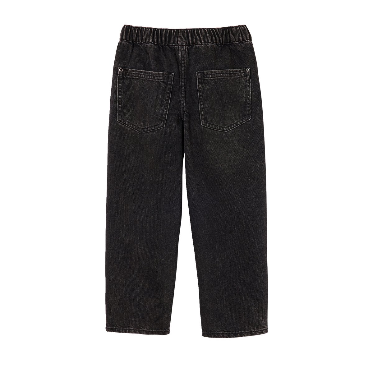 Jean loose morphologie fin noir, VERTBAUDET
