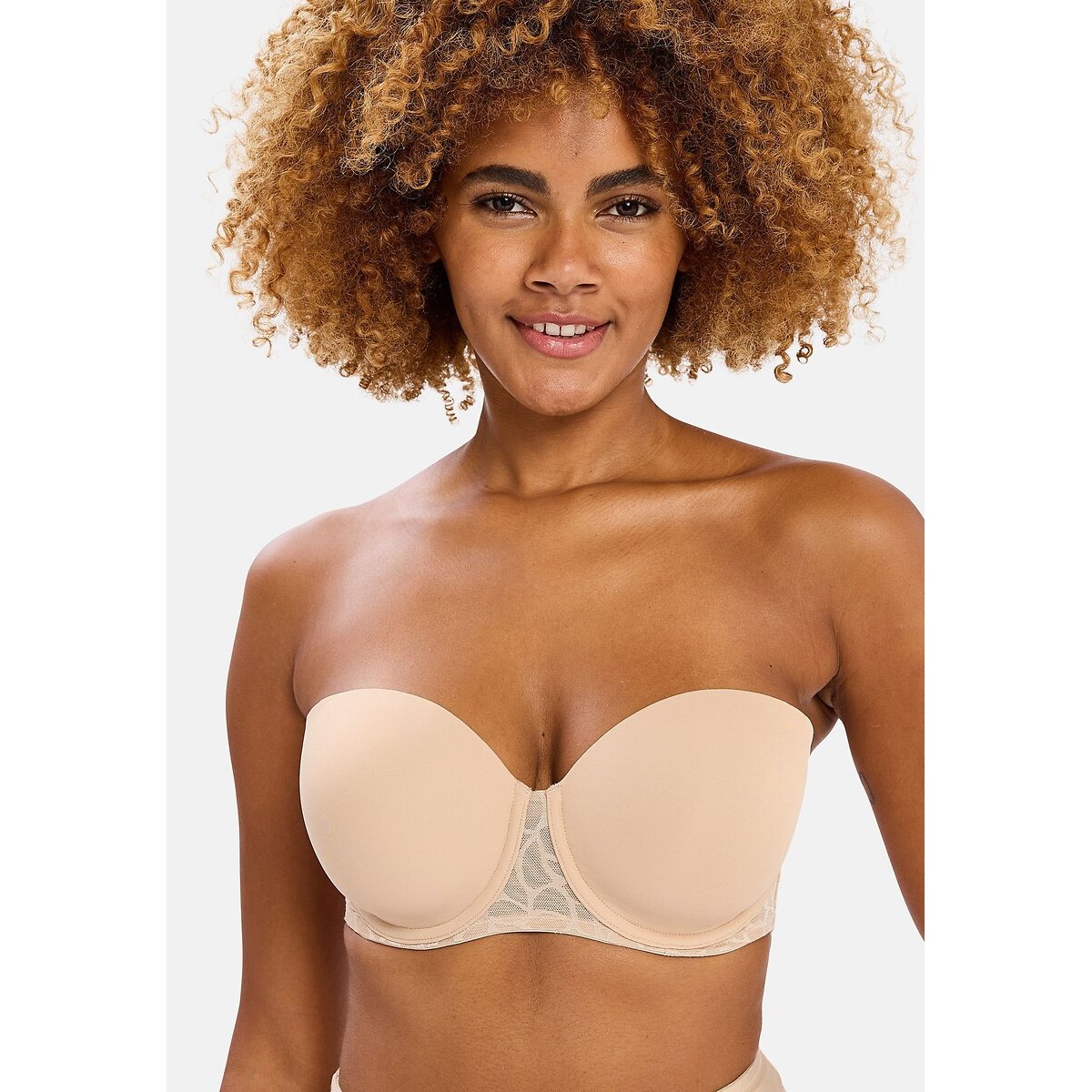 Soutien bandeau PERFECT CURVES blush, SANS COMPLEXE