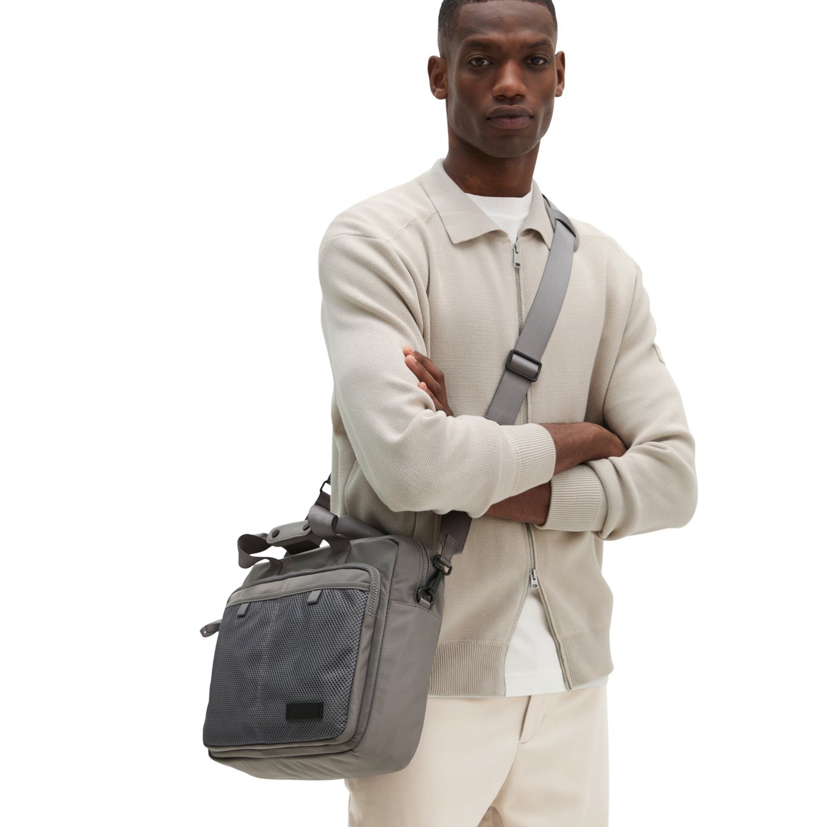 Sac d'affaires modèle Pat avec compartiment pour ordinateur portable grau, MARC O'POLO