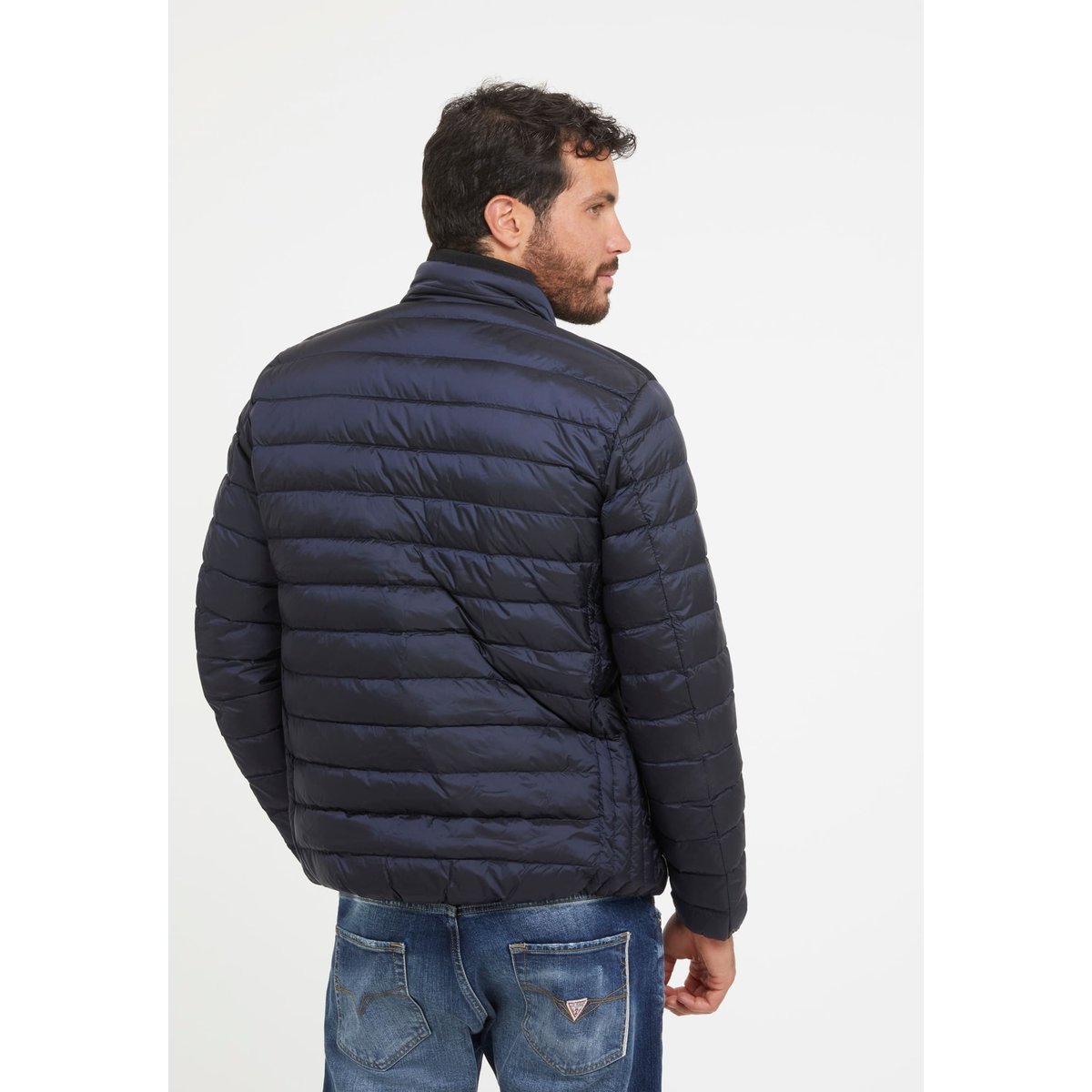 Veste Matelassée Repliable bleu, GUESS