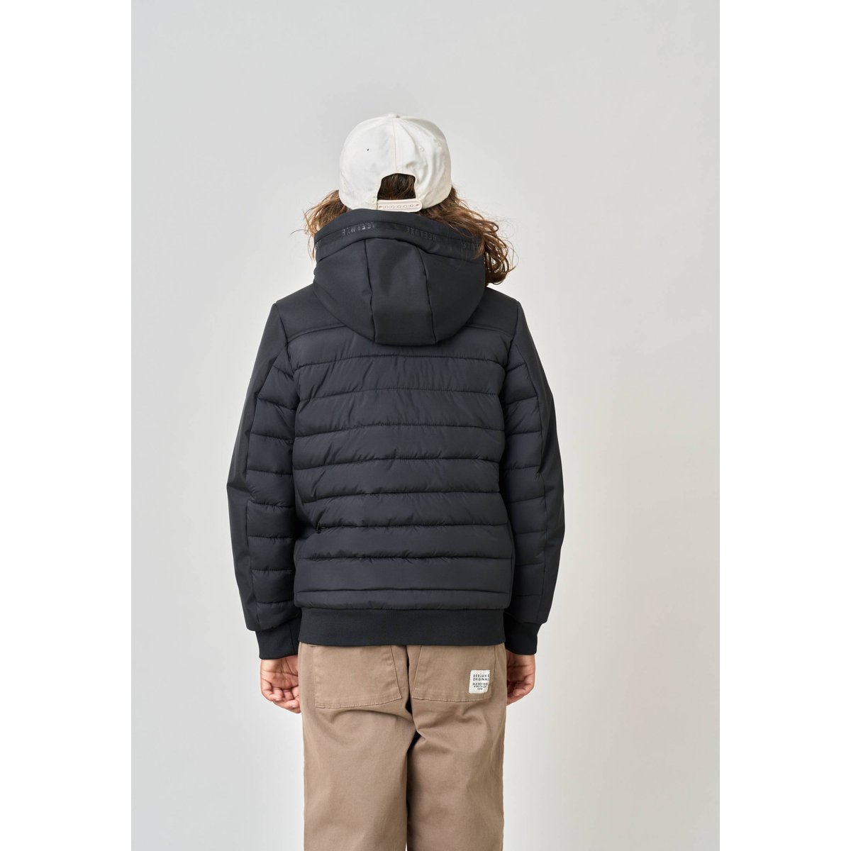 Blouson noir régular garçon MEMENTO black, DEELUXE
