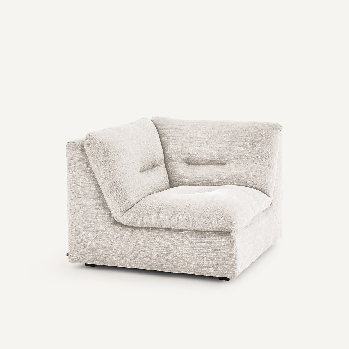 Eckteil 90°, modulierbar, aus Baumwolle und Leinen, GIULIANO beige, AM.PM