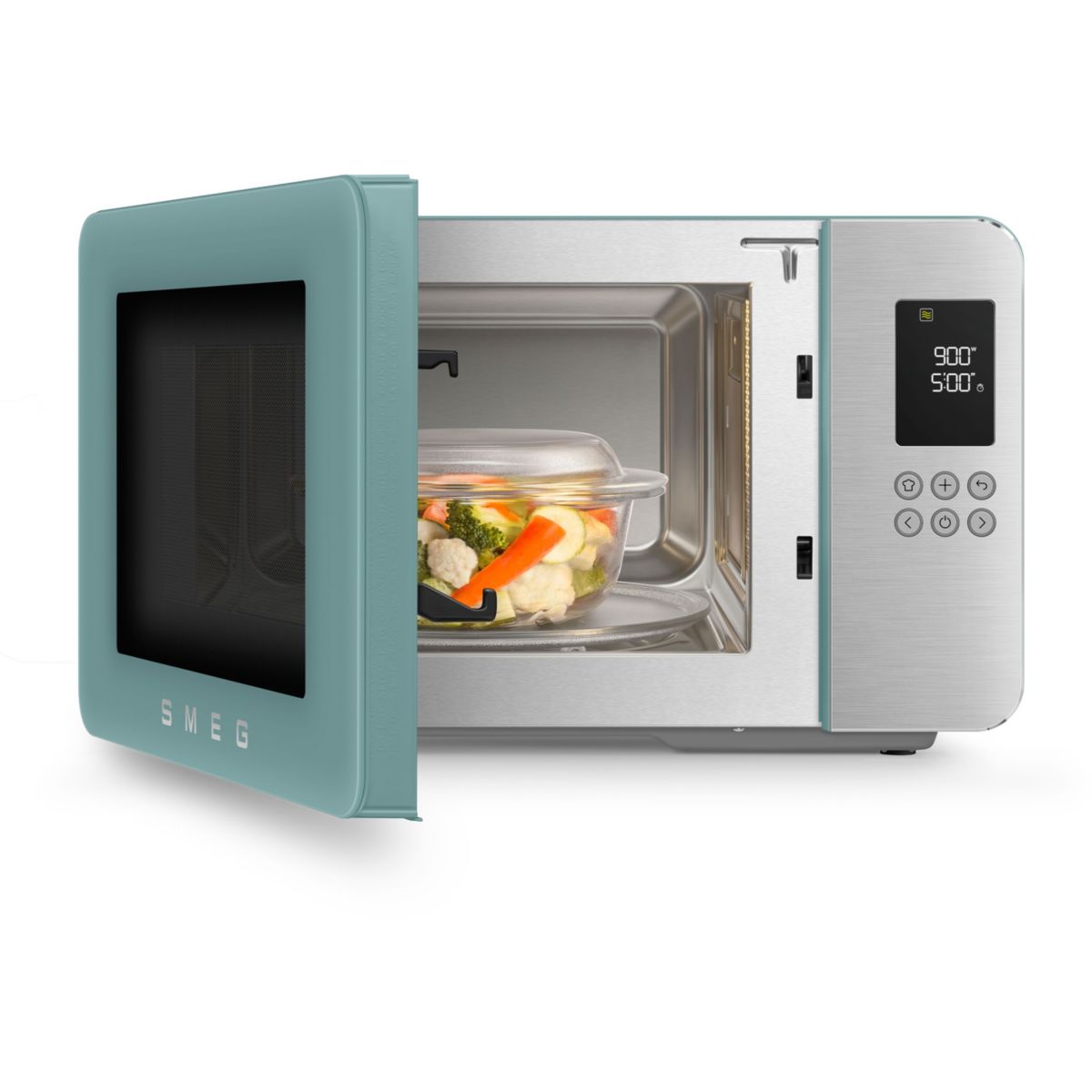 Micro-ondes gril pose libre MOC01 vert émeraude mat, SMEG