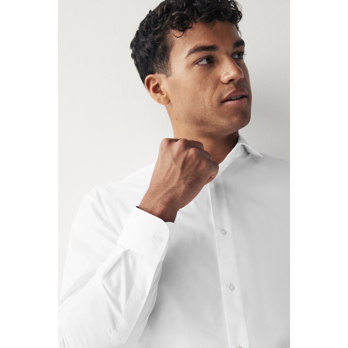 Chemise d’entretien facile à manchette simple blanc, NEXT