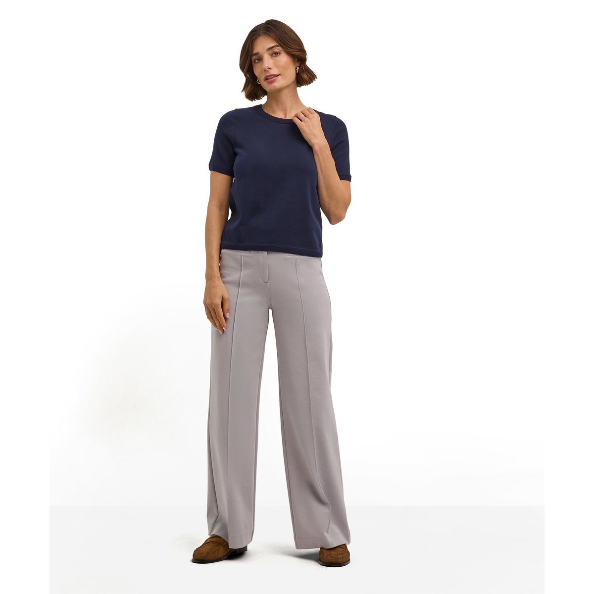 Pull-over Cotton Knit bleu fonce, FALKE