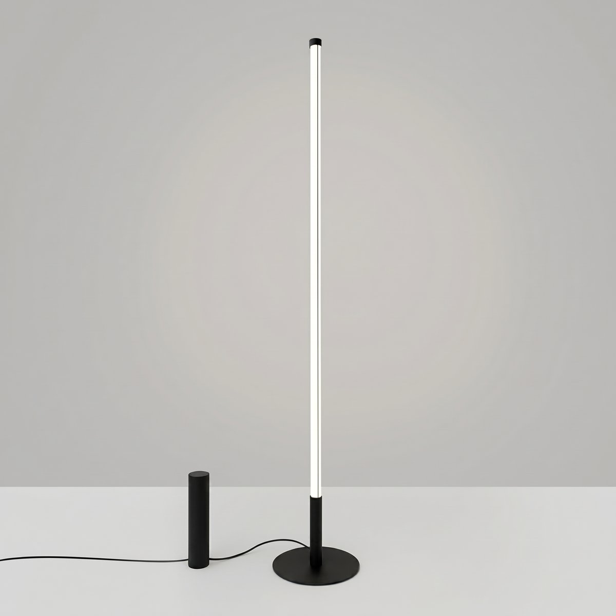 Lampadaire Noir LED 1 Trang noir, EDEN