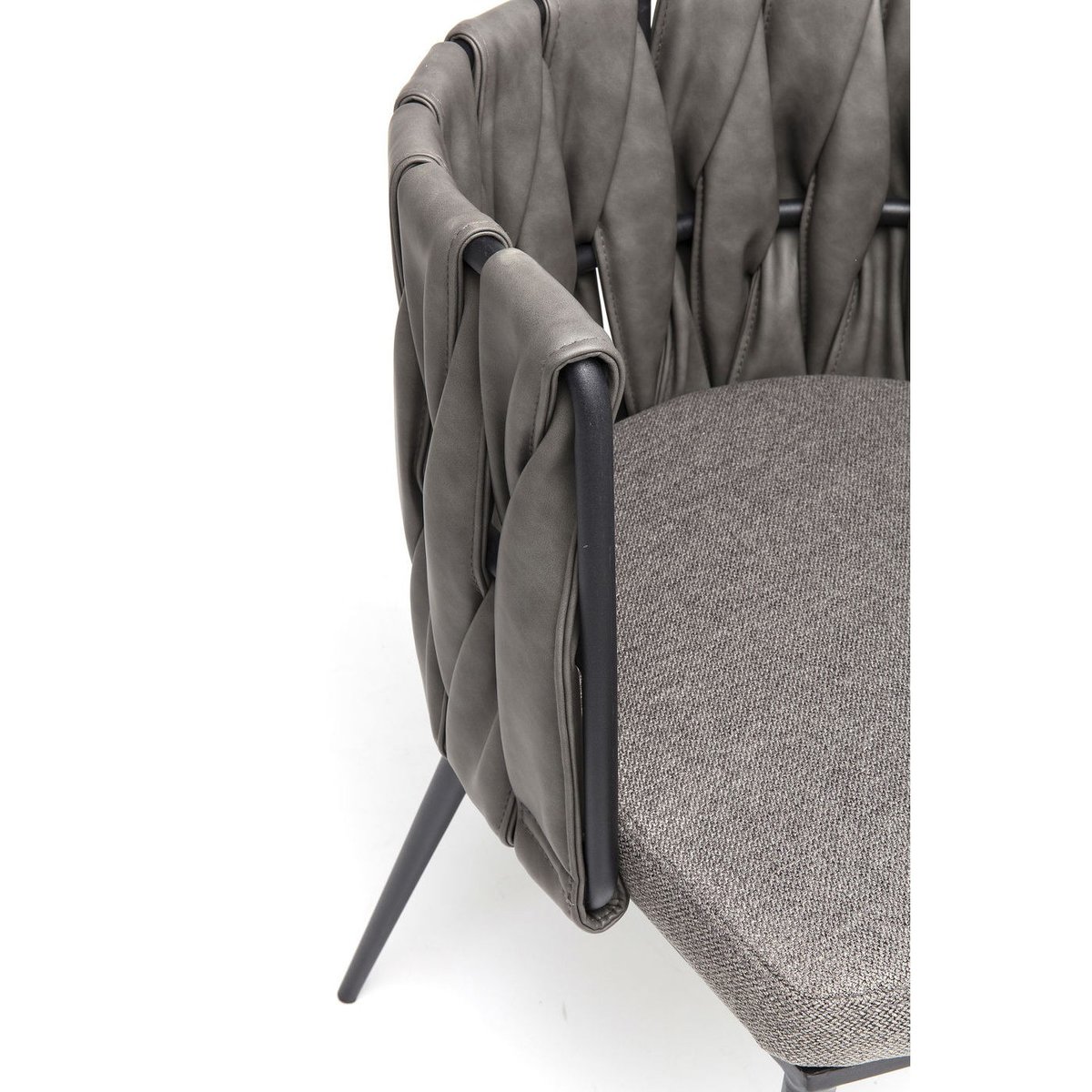 Chaise avec accoudoirs, CHEERIO gris, KARE DESIGN