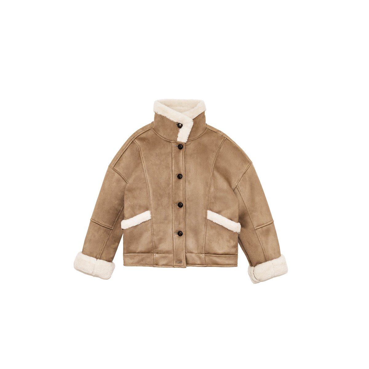 MANTEAU uni NATAL 14-taupe, LA PETITE ETOILE