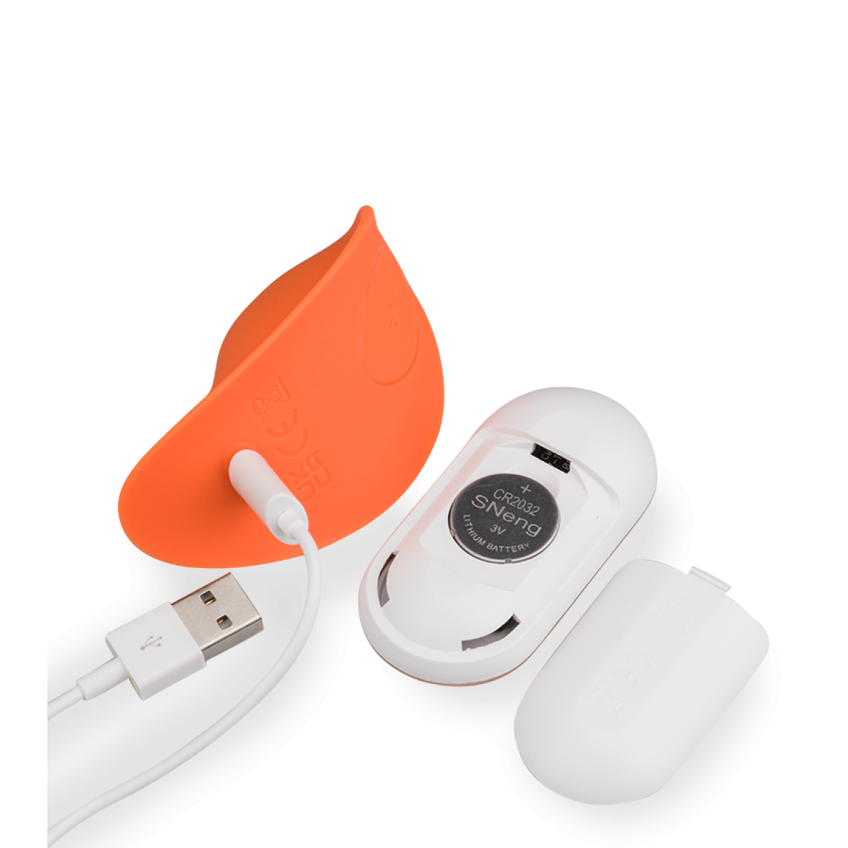 Vibromasseur télécommandé Riviera - Vibromasseur femme et couple orange, LOVE AND VIBES