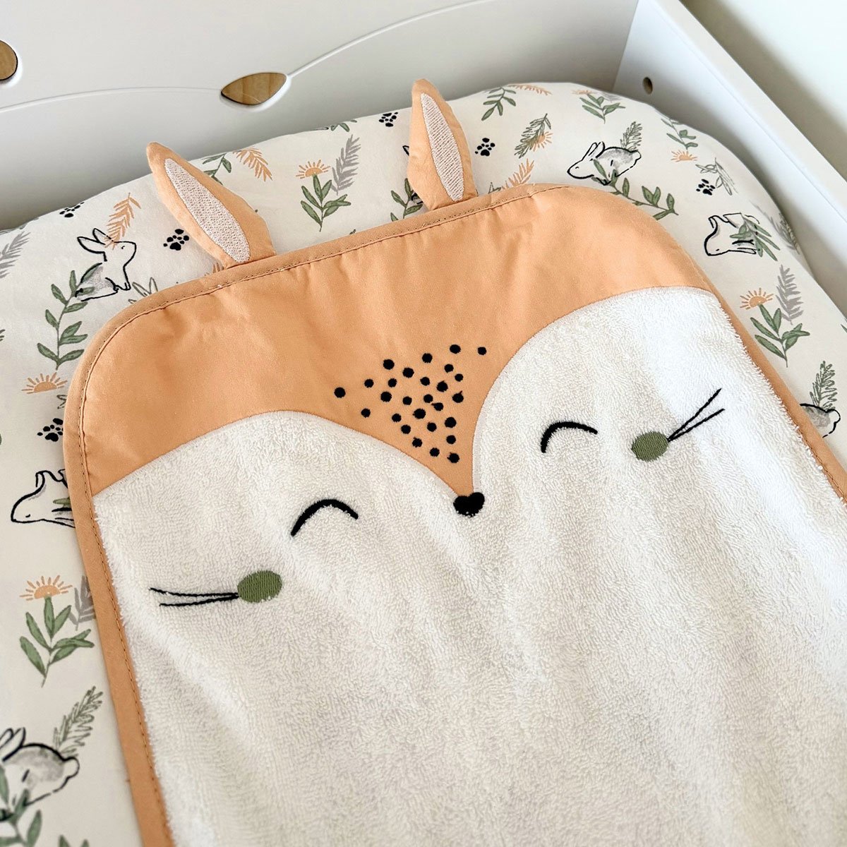 Housse de matelas à langer + tapis de change Frimousse ecru, PETIT BEGUIN
