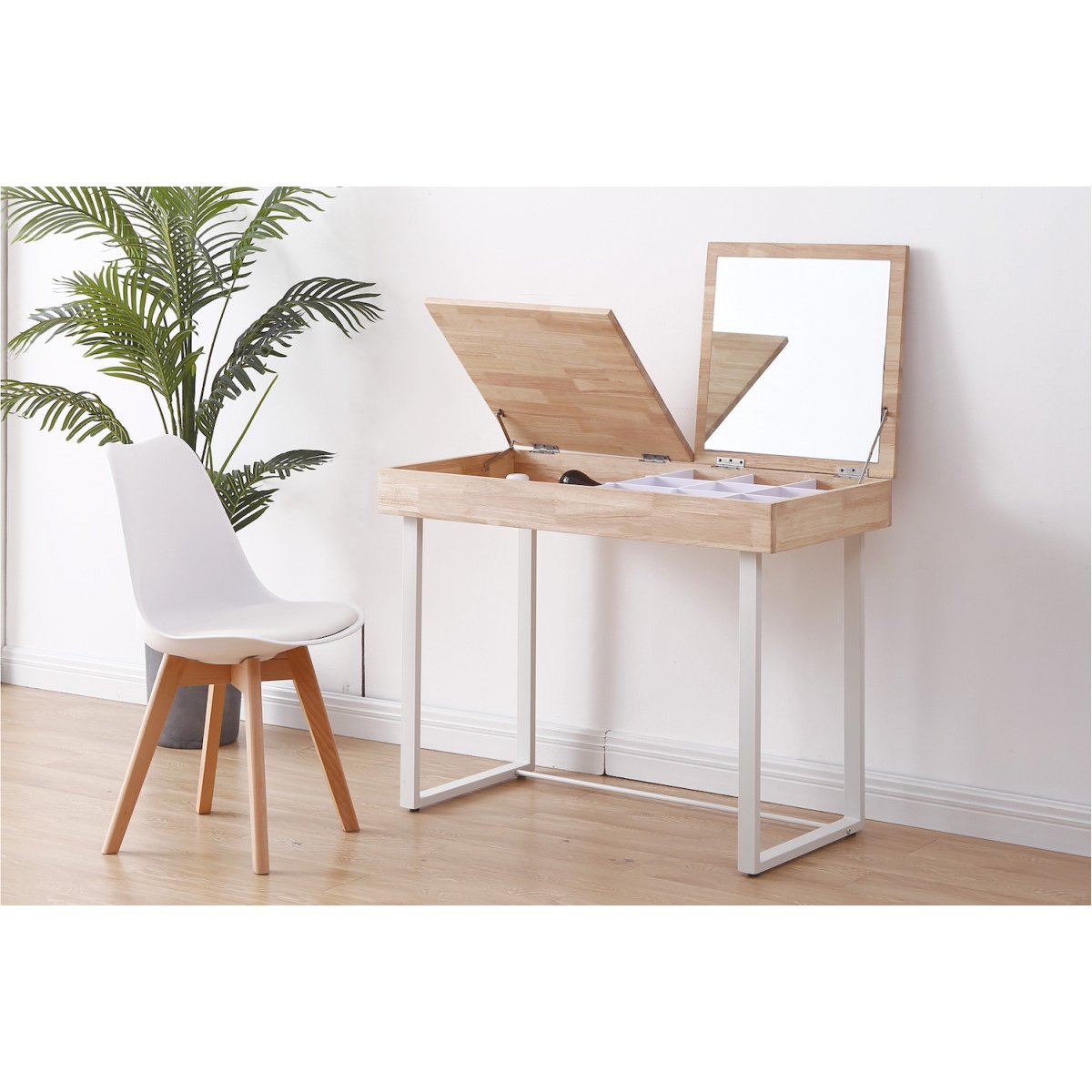 Coiffeuse en bois - AURORE marron, MATHI DESIGN