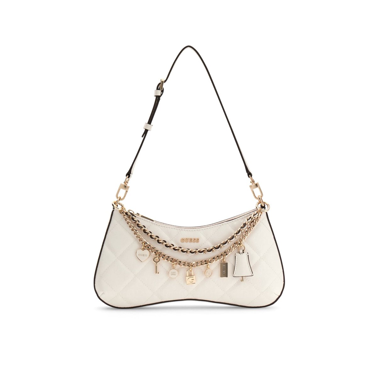Sac À Bandoulière Libby crème, GUESS