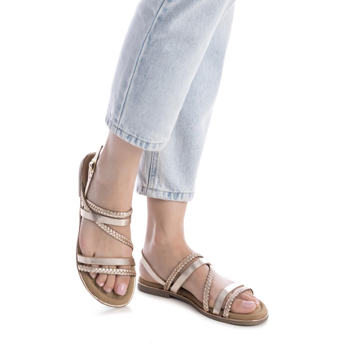 Sandale Plaine Boucle or, CARMELA