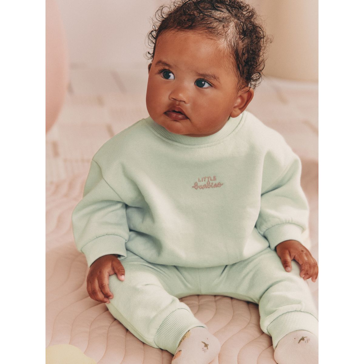 Sweat et pantalon de jogging bébé, 2 pièces vert sauge, NEXT