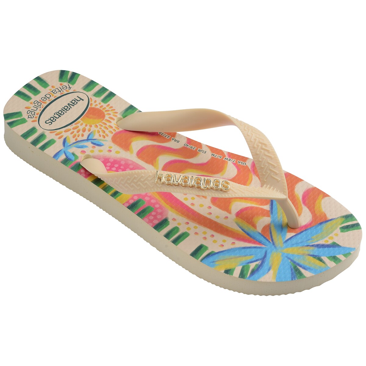 Tongs HAV TOP GINGA BOSSA beige, HAVAIANAS