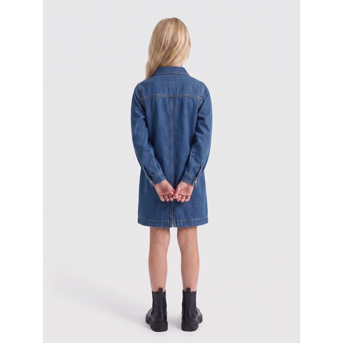 Robe En Denim medium blue denim, KIDS ONLY