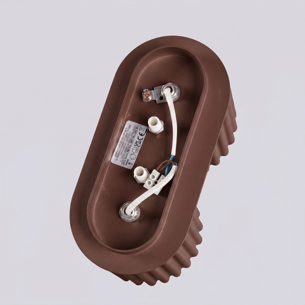 Plafonnier Aluminium Marron GU10 2 AURA marron, EDEN