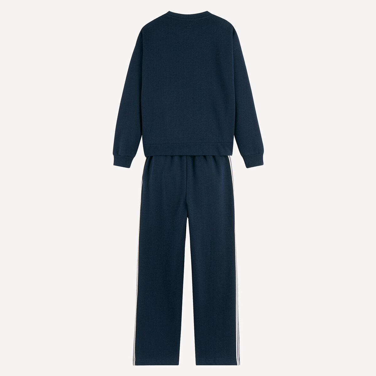 Fleece Pyjamas with Slogan navy, LA REDOUTE COLLECTIONS