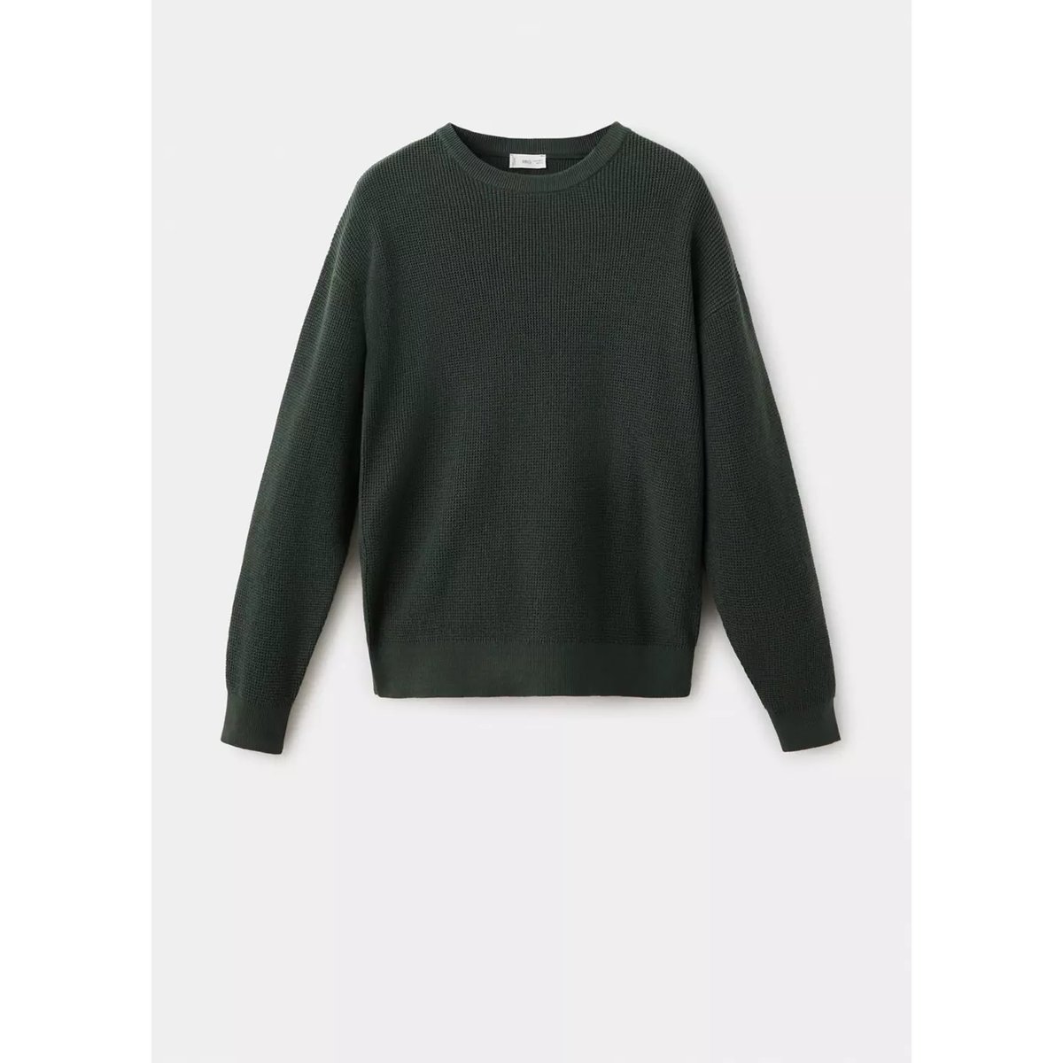 T-shirt en jersey de coton maille fine vert, MANGO TEEN