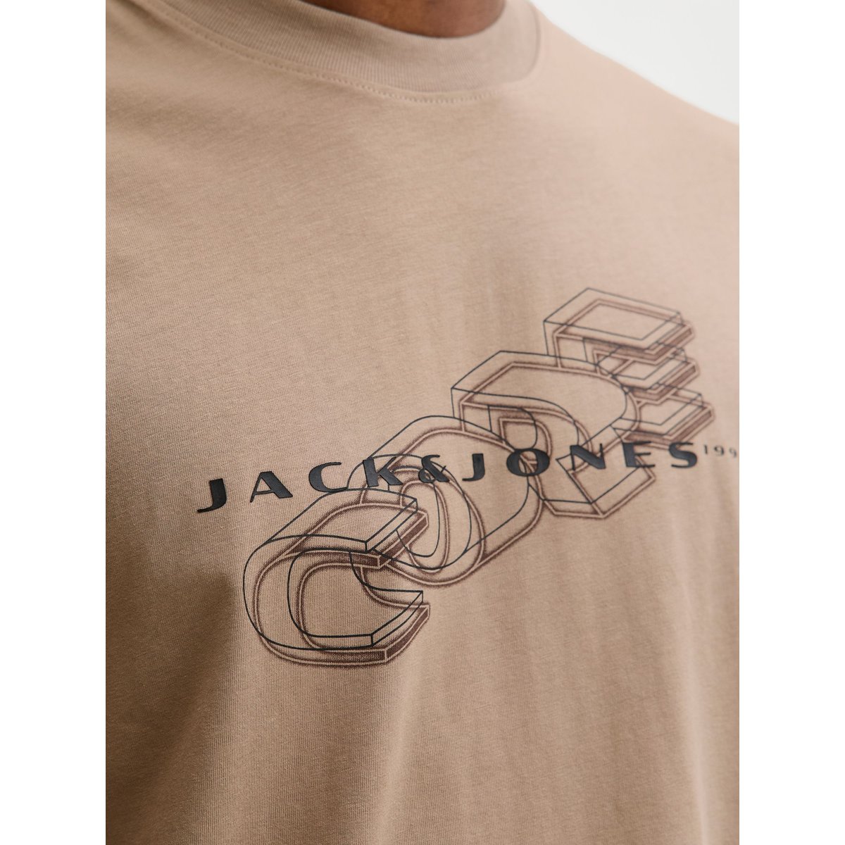 T-Shirt desert taupe, JACK & JONES