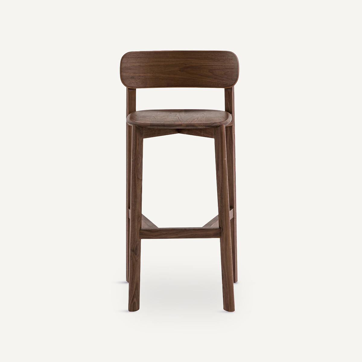 Batignolles Walnut Bar Stool, Designed By Emmanuel Gallina walnut, AM.PM X EMMANUEL GALLINA