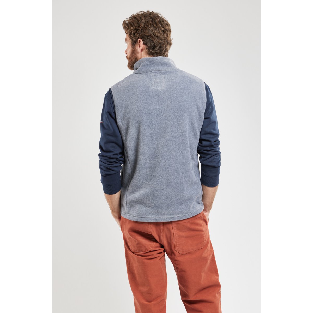 Veste polaire sans manches PAIMPOL gris chine, BERMUDES
