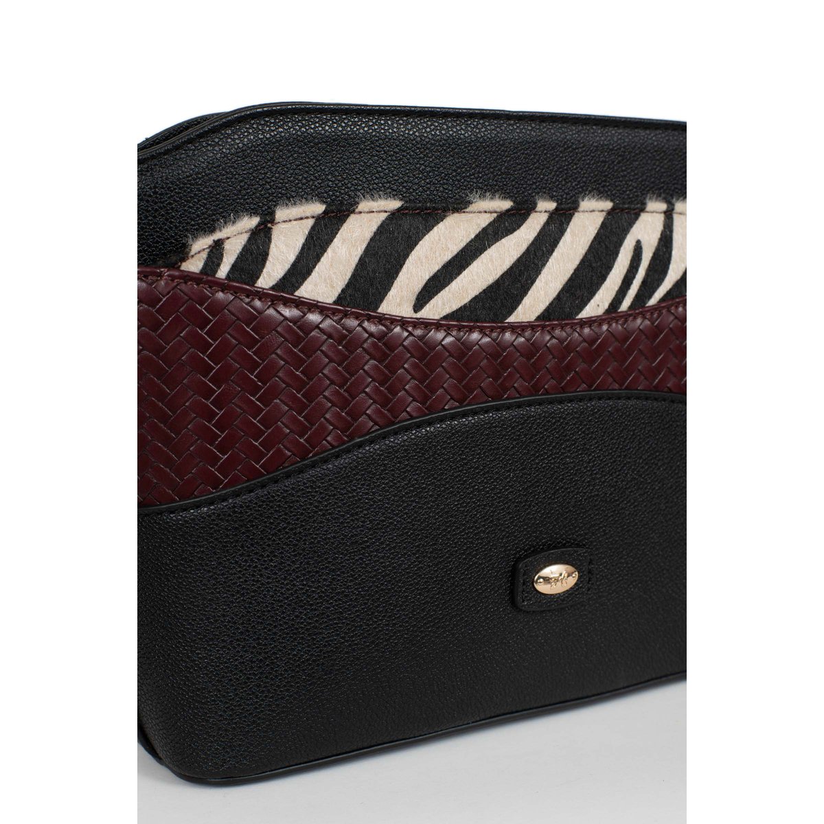 Sac porté travers ZOÉ noir, HEXAGONA