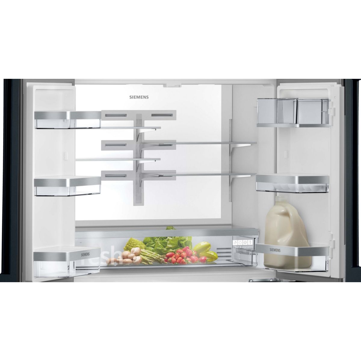 Réfrigérateur multi portes KF96RSBEA IQ700 cave à vin noir, SIEMENS