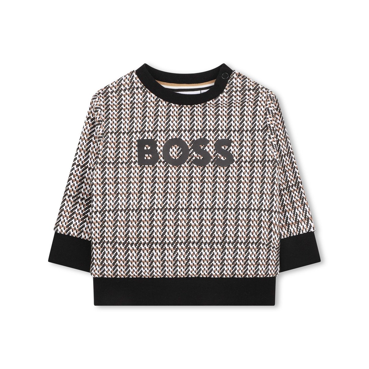 Sweat à col rond black, BOSS KIDSWEAR