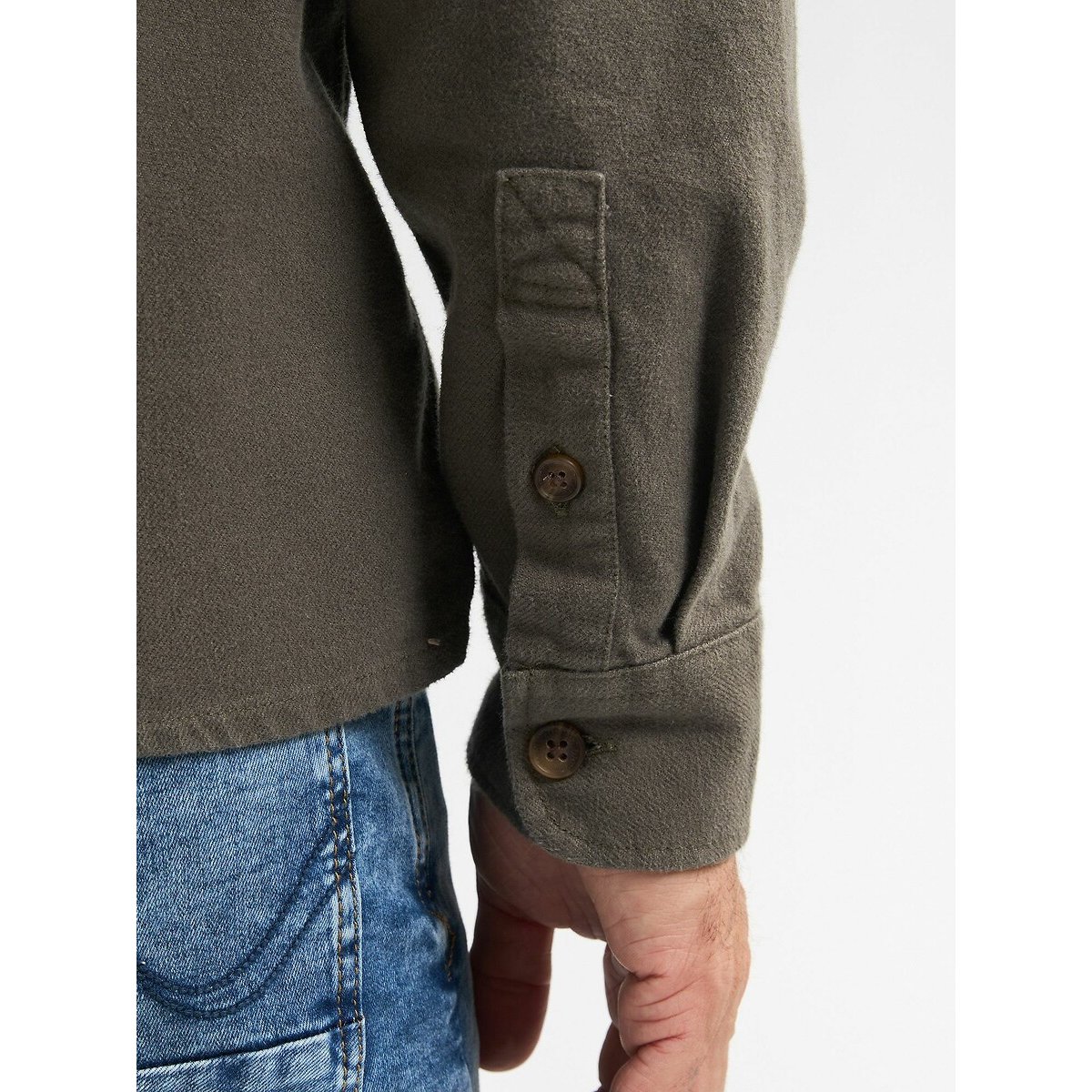Long Sleeve Shirt khaki, PETROL INDUSTRIES