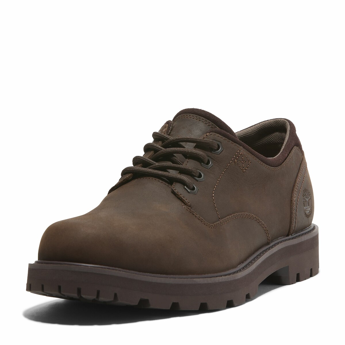 Leren derby's BRITTON ROAD LACE UP donkerkastanje, TIMBERLAND