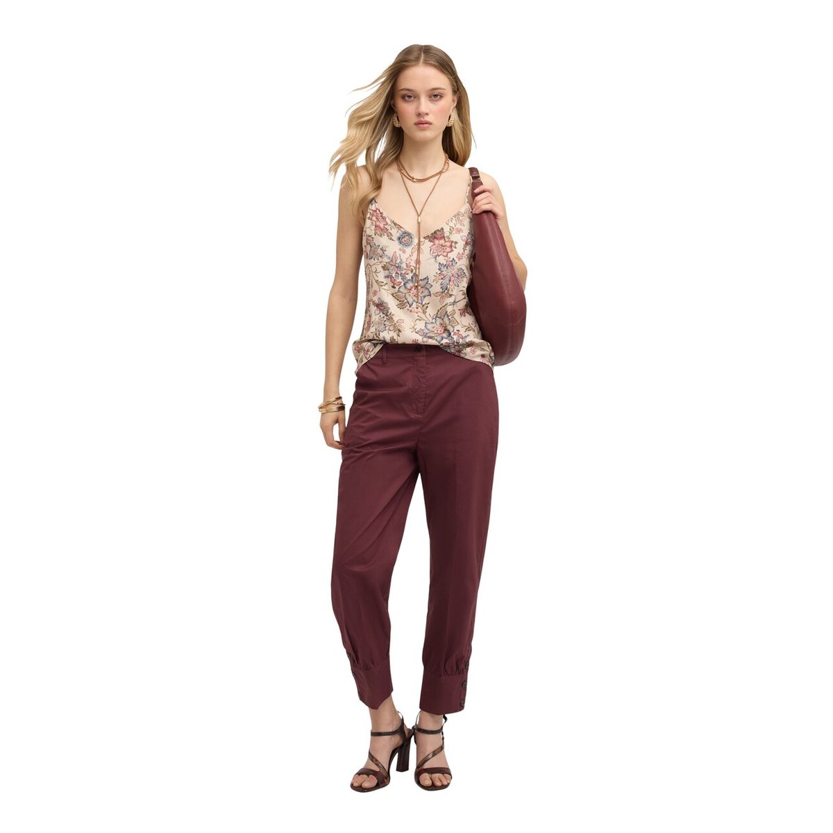 Pantalon avec poignet beige, MOTIVI