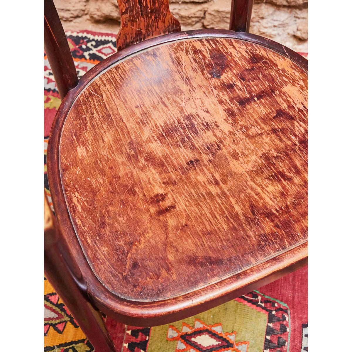 Fauteuil en bois Thonet Ernest N°811 - Bon état bois foncé, DEBONGOUT