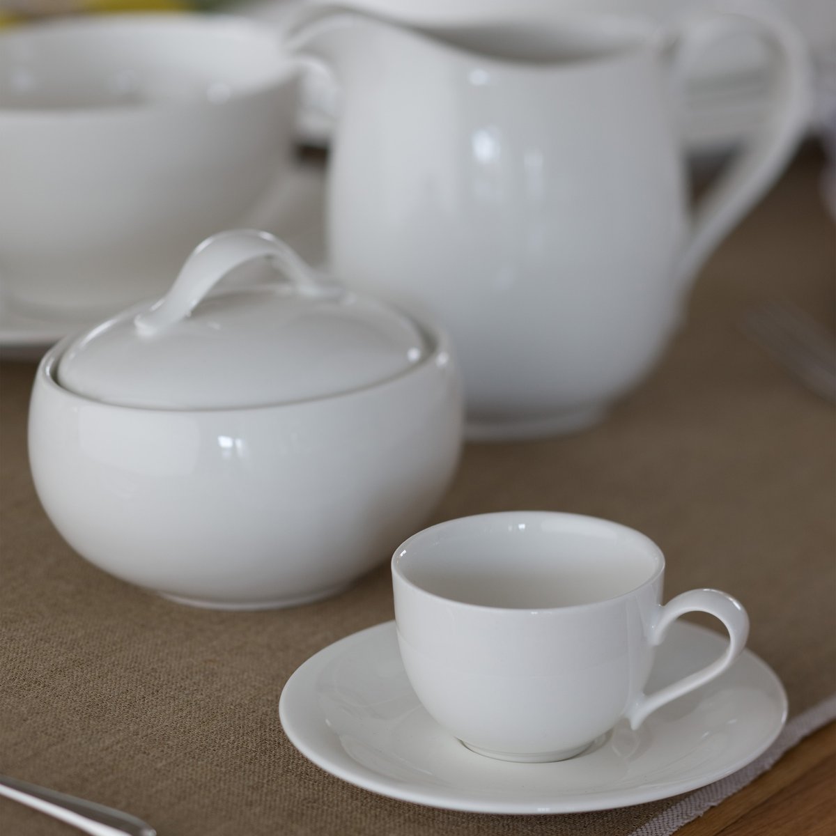 Sucrier/Confiturier 6 Pers. NEW COTTAGE blanc, VILLEROY & BOCH