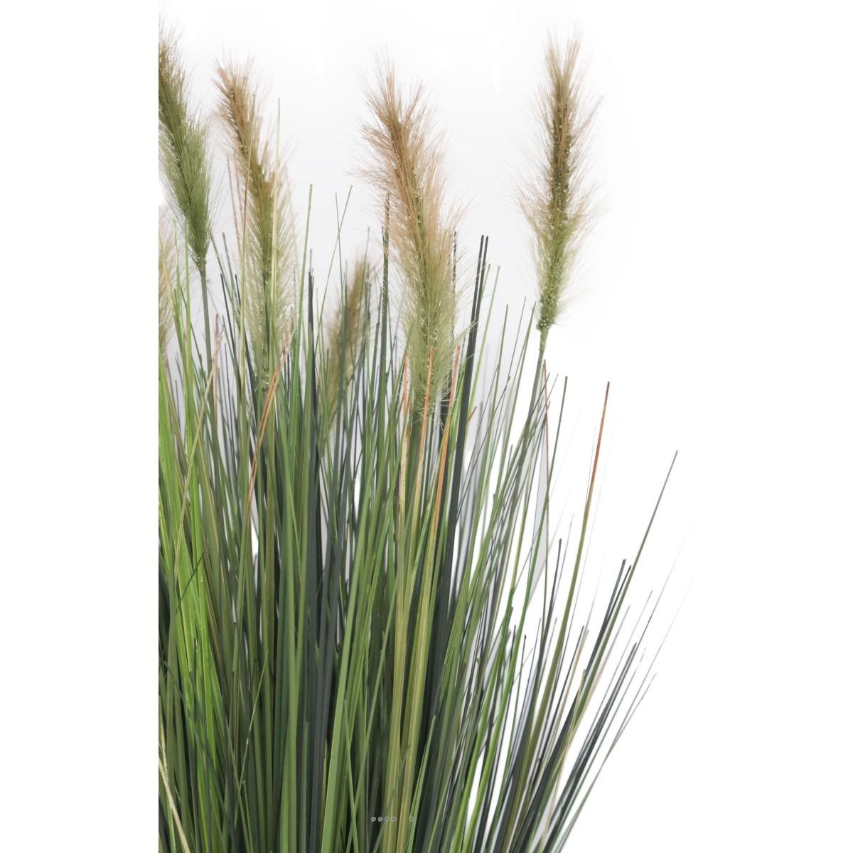 Graminée artificielle Fleurs vertes H 60 cm caramel, ARTIFICIELLES