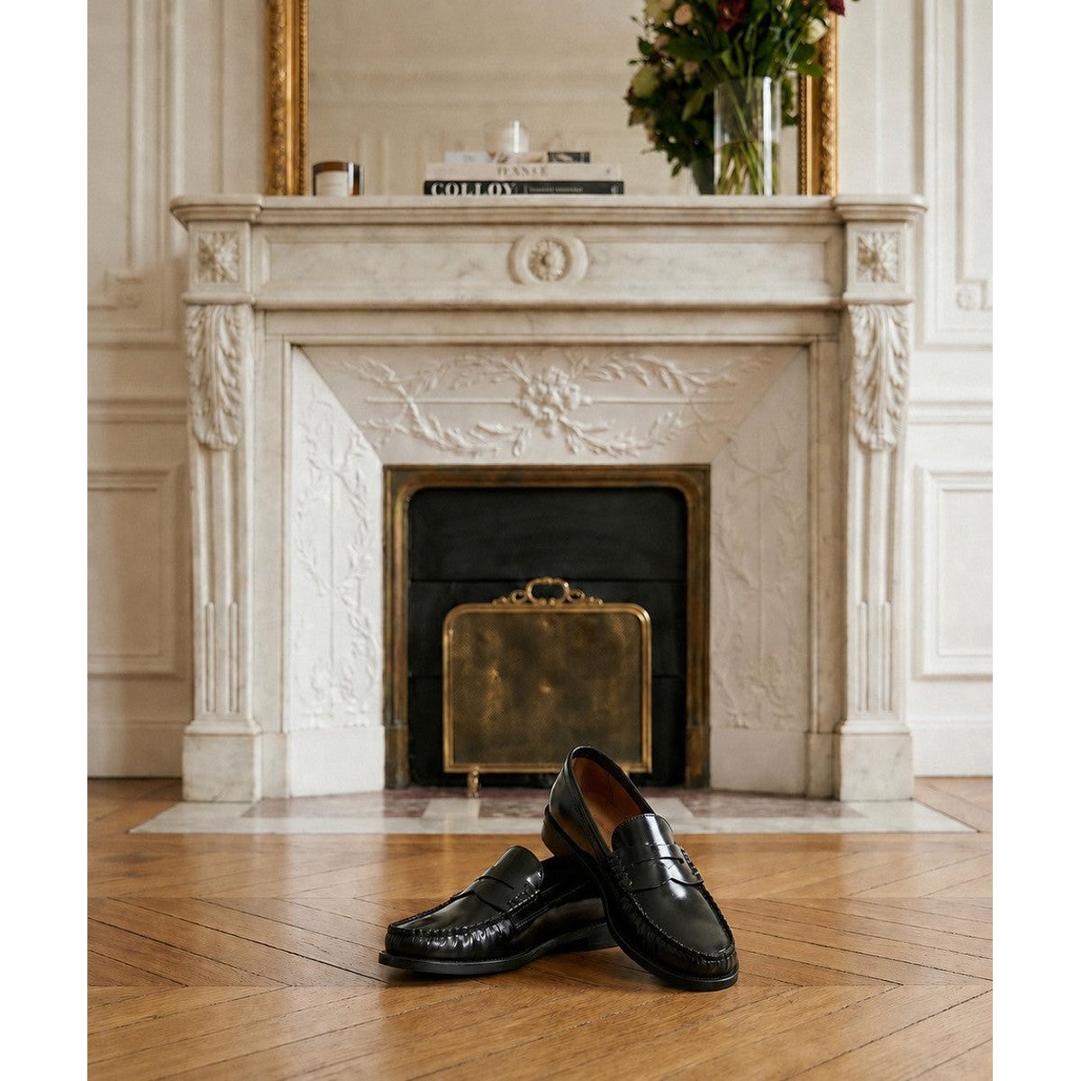 Mocassins LOUISE noir, FINSBURY