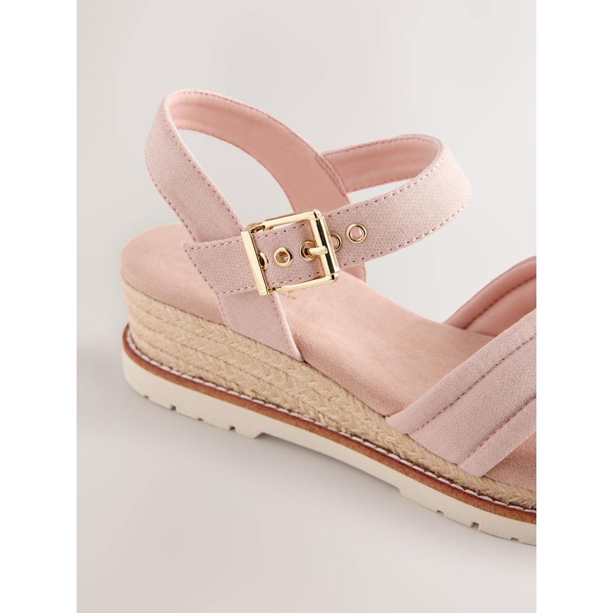 Sandales forever comfort® croisées compensées rose, NEXT