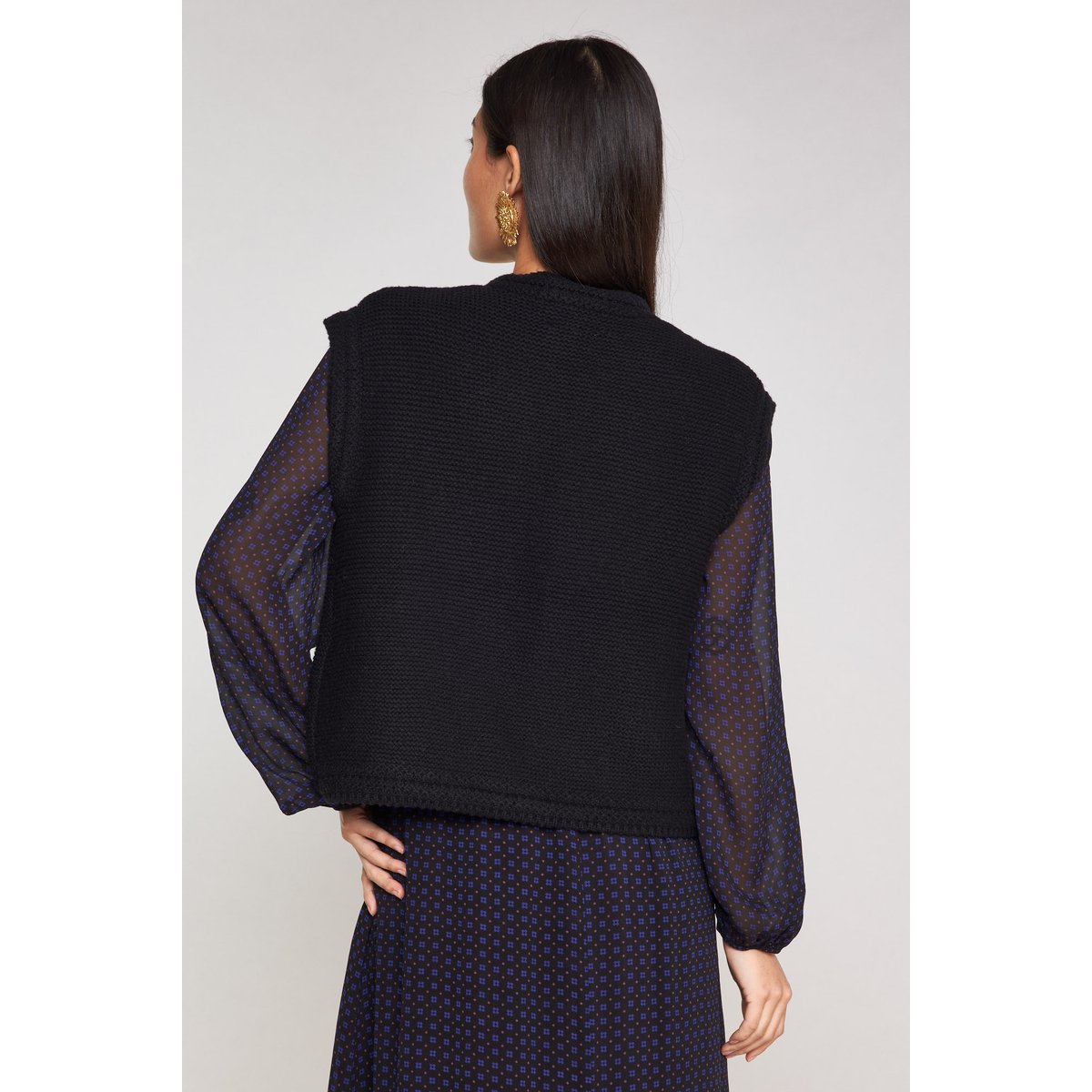 Gilet sans manches SONNY noir, Maison 123