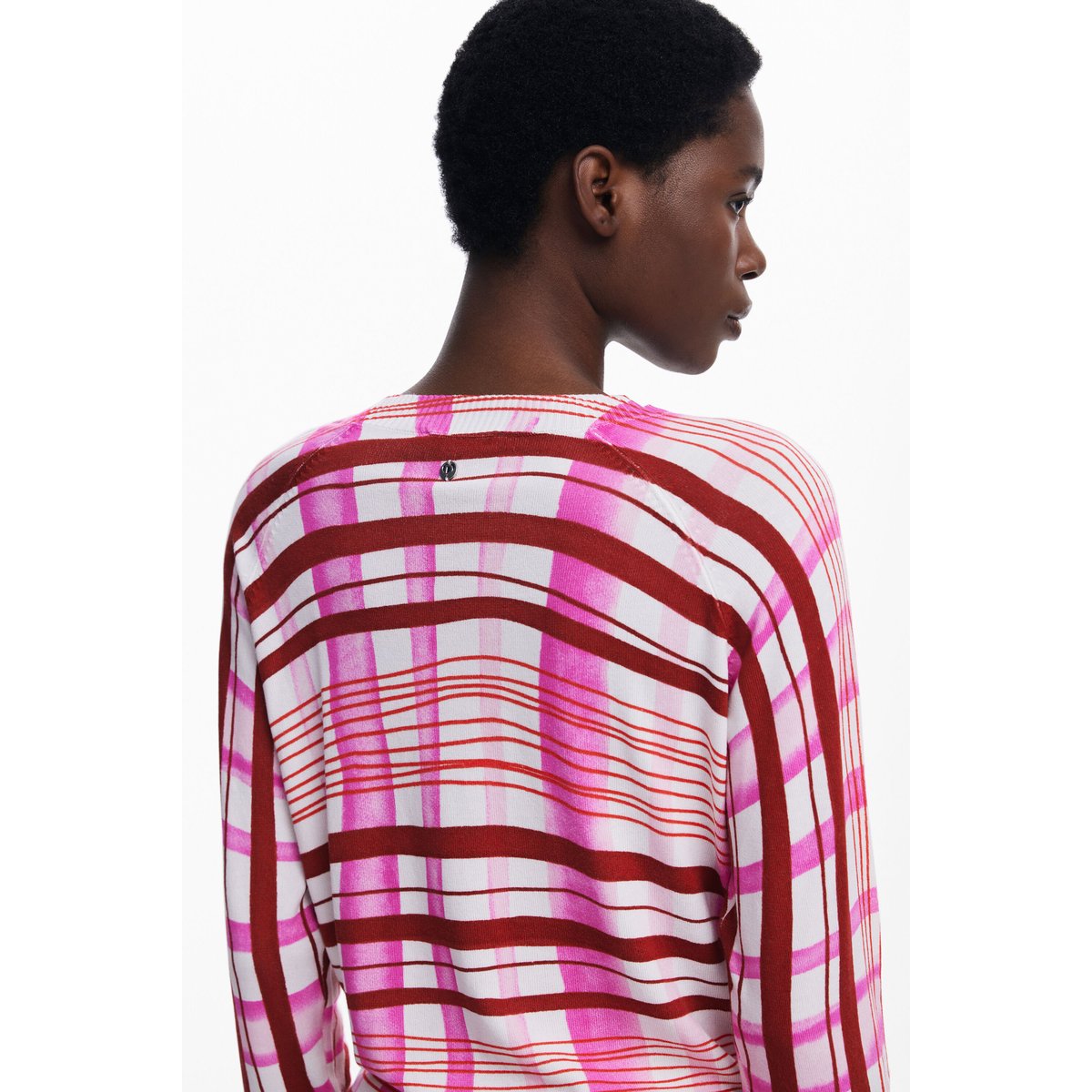Pull à rayures mikado rouge, DESIGUAL