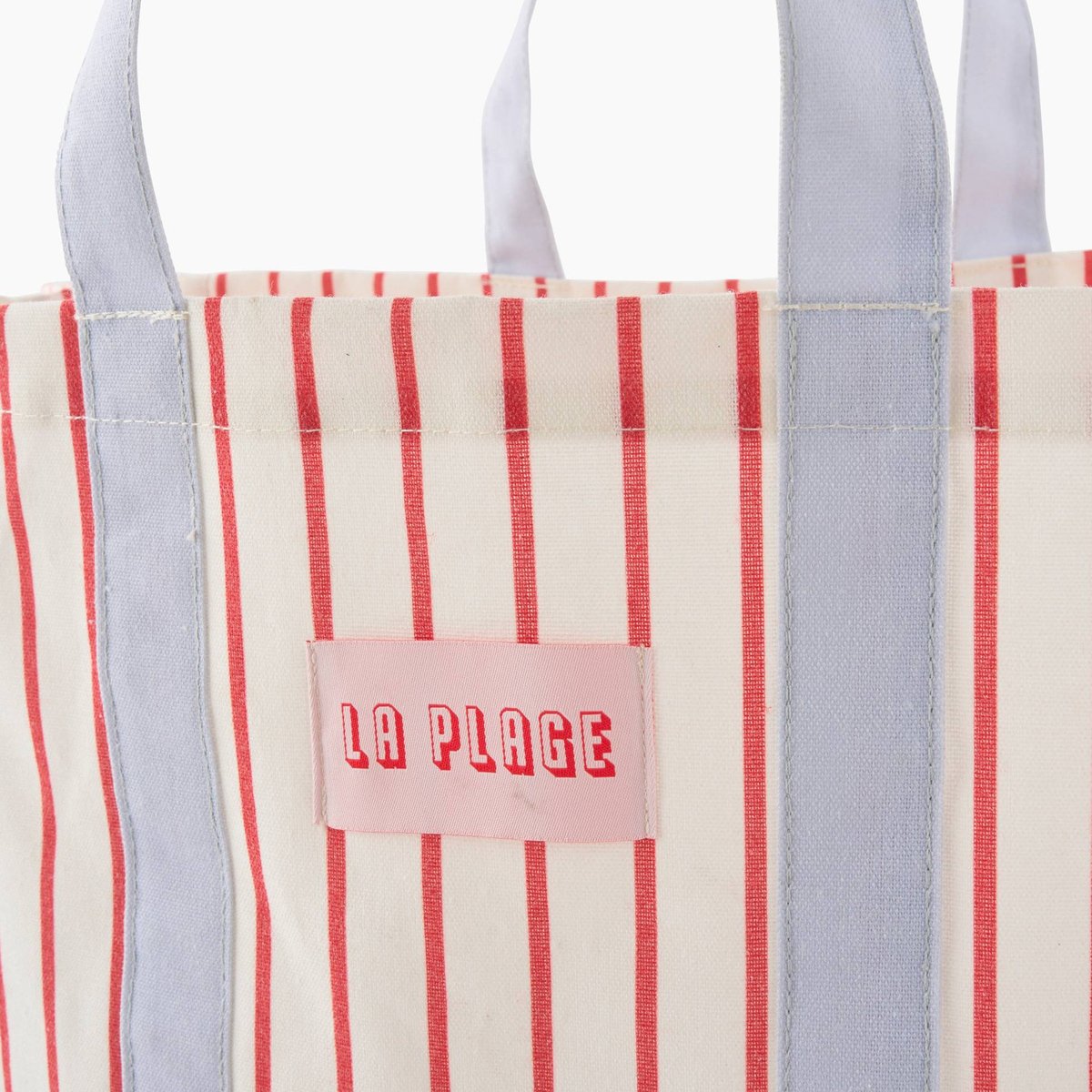 Panier à linge, 40,5x26x51cm, en coton ciel, MONOPRIX