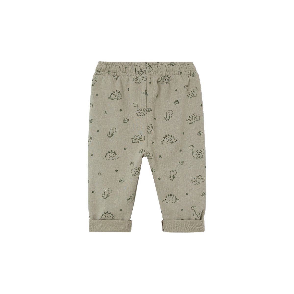 Pantalon bébé molleton imprimé vert sauge, VERTBAUDET