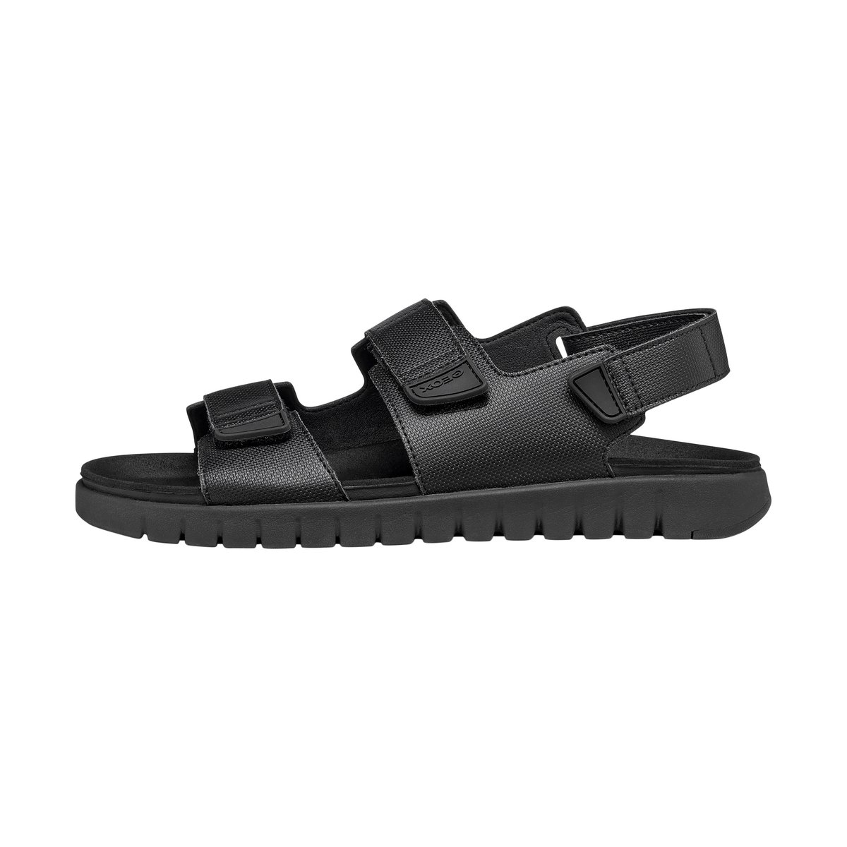 Sandales à Scratch U Flextride noir, GEOX