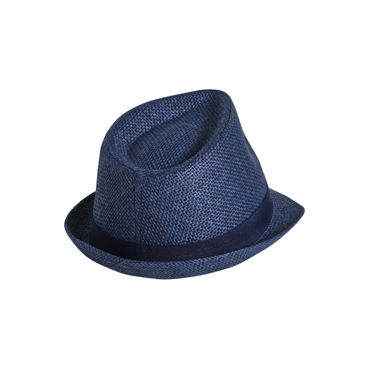Panama aspect paille bleu, VERTBAUDET