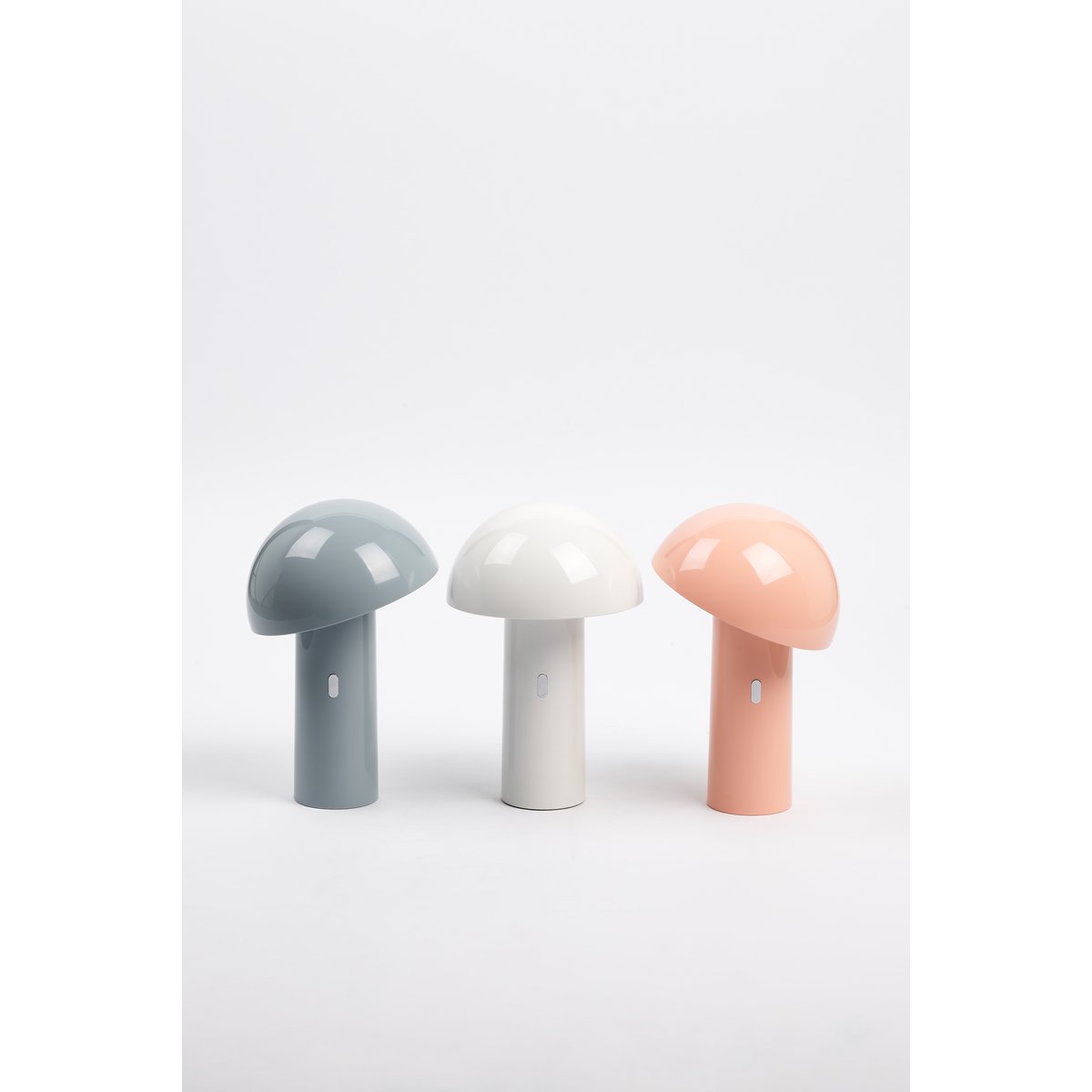 Lampe à poser en acier CAPSULE gris, ALUMINOR