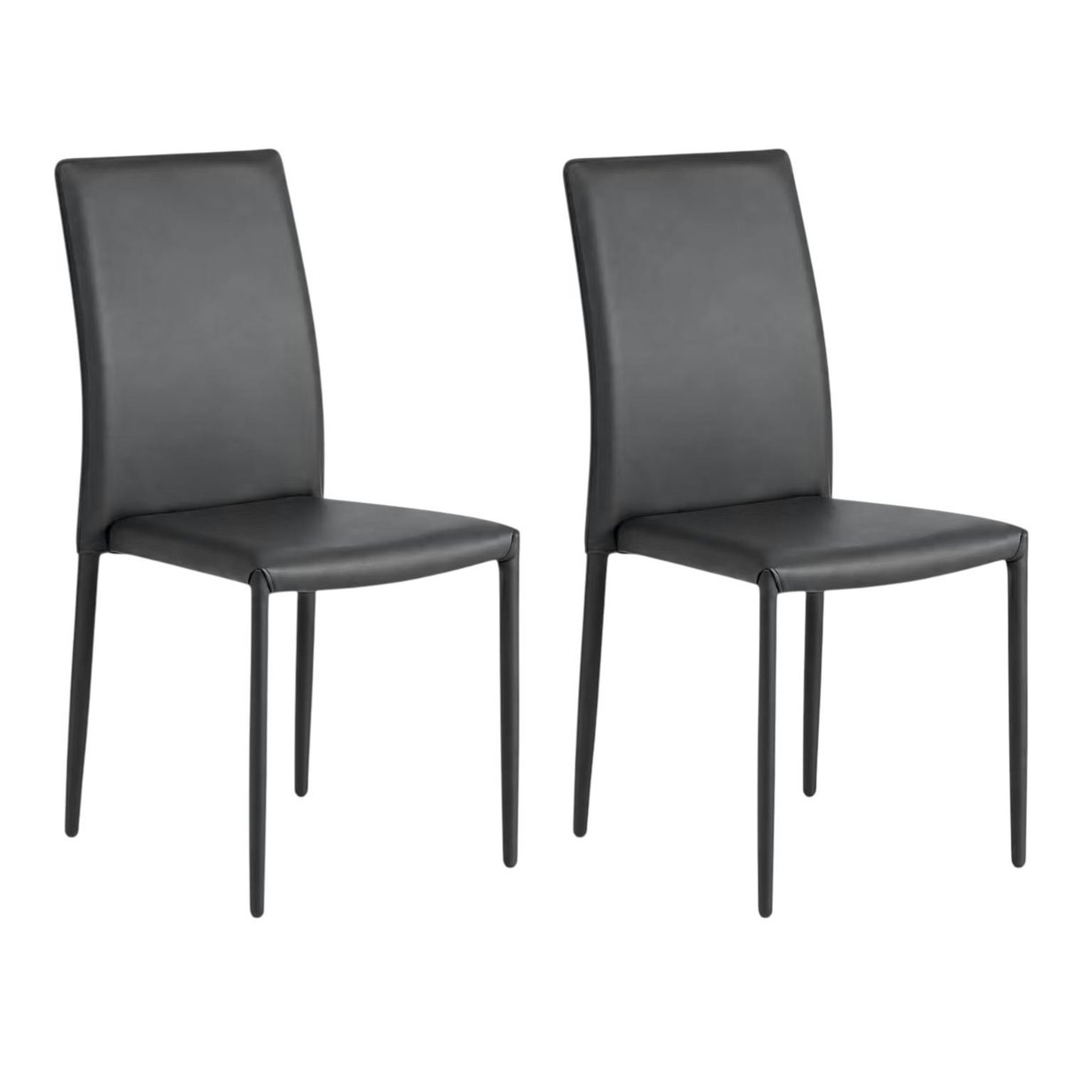 Chaise de salle à manger moderne (lot de 2) LORA gris, PIER IMPORT